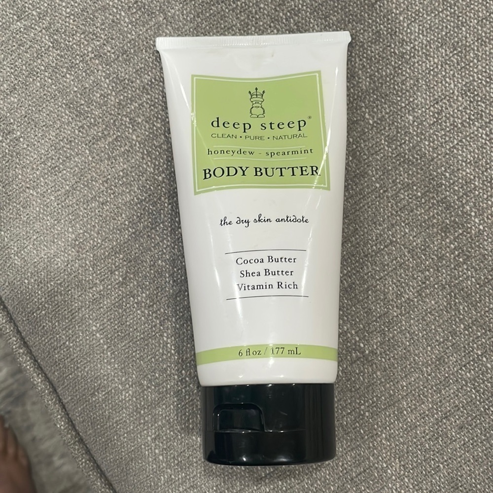 NWT Deep Steep Honeydew Spearmint Body Butter 6 oz Shea Cocoa Butter